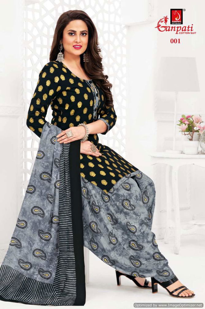 The Dye Gold By Ganpati Pure Cotton Printed Dress Material Wholesale Shop In Surat